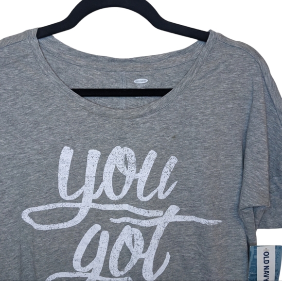 ✨NWT Old Navy "You Got This" Split Hem Graphic Tee Tunic Girls XL (14) ✨ - Picture 5 of 10